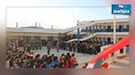 فرقة من الجيش الوطني تشارك تلاميذ إحدى المدارس تحية العلم بالمنستير