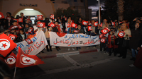مسيرة الشموع أمام مقر المعتمدية بالقلعة الكبرى