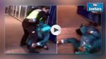 شرطيان إسبانيان يقذفان بمهاجرة مغربية مقعدة من كرسيها المتحرك (فيديو)