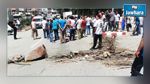  سوسة : عدد من الأهالي يغلقون الطريق بين سيدي بوعلي وسيدي سعيدان