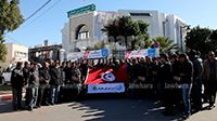 الأمنيون في مدنين ينظمون وقفة احتجاجية