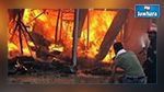 اندلاع حريق بمعمل البلاستيك بسيدي الهاني 