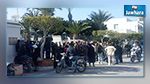مسيرة للمعطلين والطلبة المفروزين أمنيا : اصابة متظاهرين وايقاف 3 اخرين