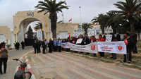 وقفة احتجاجية لعمال تونس سوسة
