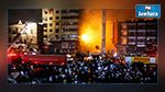 إصابة 77 شخصا في حريق بفندق وسط القاهرة