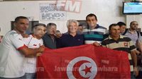 الجالية التونسية بجيبوتي في استقبال المنتخب الوطني 