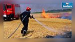 سليانة : حريق يأتي على صابة قمح 