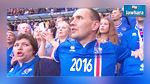 يورو 2016: رئيس ايسلندا رفض كل البروتوكولات و جلس وسط الجمهور في مباراة فرنسا 