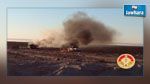  المنطقة العازلة : احتراق 3 سيارات تهريب بعد تبادل إطلاق نار بين مسلحين والجيش  