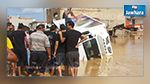 المكنين : شاحنة تعلق في حفرة عميقة 