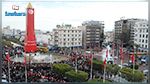 أجواء الاحتفال بذكرى الثورة في شارع الحبيب بورقيبة 