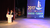 إفتتاح مؤتمر افريقيا والشرق الاوسط للغرفة الفتية العالمية بحضور رئيس الحكومة يوسف الشاهد