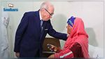 رئيس الجمهورية يزور والدة الشهيدين السلطاني في المستشفى العسكري