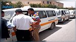 القيروان : سواق النقل الريفي يغلقون الطريق 