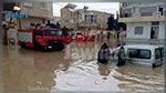 إنقاذ شخصين وشفط مياه الأمطار من 15 منزلا ودهاليز ومصنع في المنستير