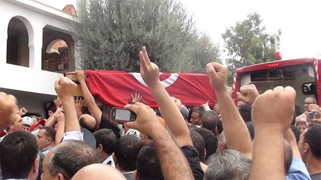 Kasserine commémore le 40ème jour depuis le décès des agents de la garde nationale Sidi Ali Ben Aoun