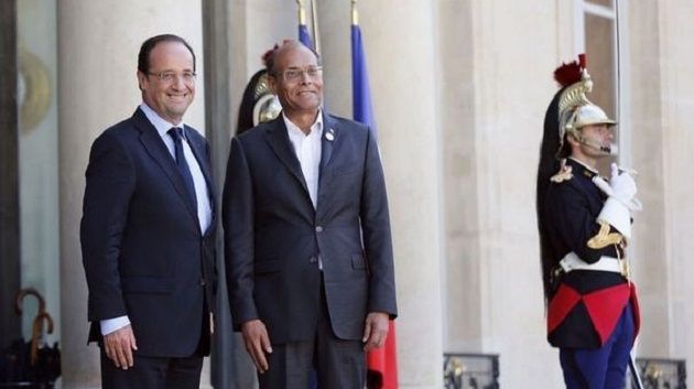 Marzouki à Paris pour participer au Sommet de l'Elysée pour la paix et la sécurité en Afrique