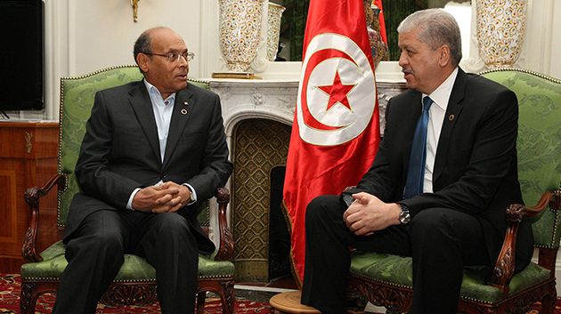 Entretien de Moncef Marzouki avec le premier ministre Algérien Abdelmalek Slel