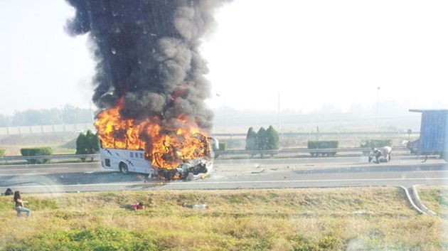 Hammamet : Un bus a pris feu sans faire de victime
