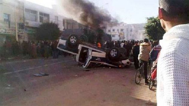 Violentes protestations à Kasserine, Tataouine, Kef, Kairouan et Jbeniana