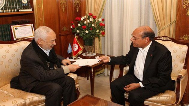 Rached Ghannouchi informera Moncef Marzouki du choix du nouveau chef du gouvernement