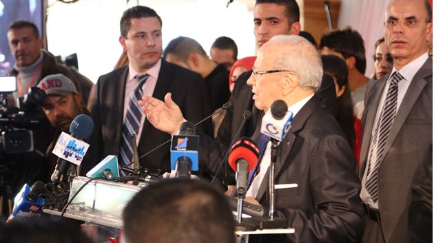 Le président du parti Nidaa Tounes, Béji Caïd Essebsi à sousse