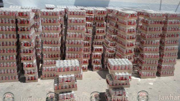 Sousse : Saisie de plus de 28 mille canettes de bières à Bouficha