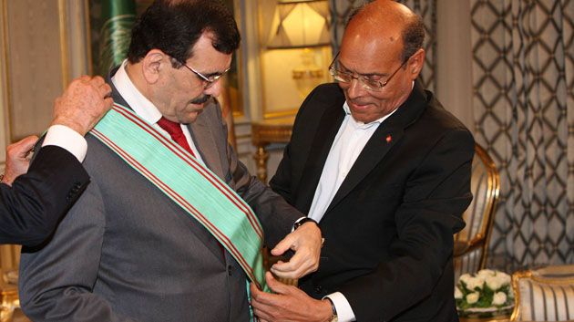 Marzouki décore Laârayedh de la Légion suprême de la République