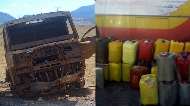Djerba : Un camion chargé d'hydrocarbures de contrebande prend feu