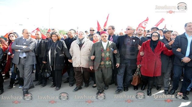 Commémoration du premier anniversaire de l'assassinat de Chokri Belaid