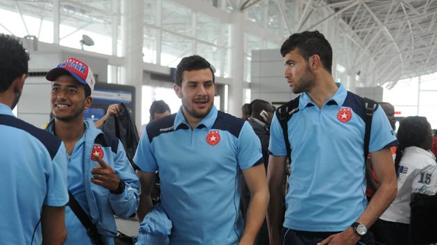 l'arrivée de L'Etoile Sportive du Sahel à la capitale congolaise Brazzaville