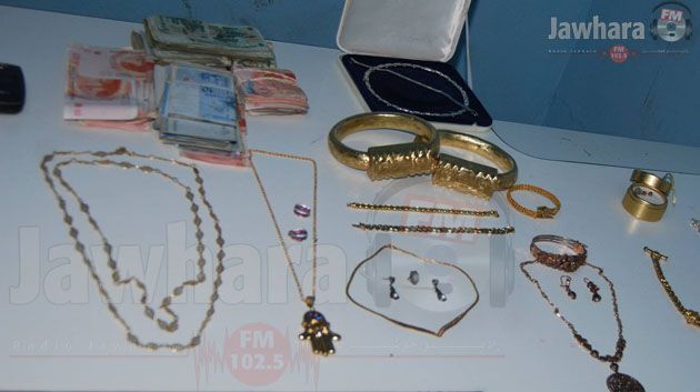Sousse : Saisie de bijoux volés en images
