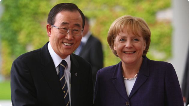 Ban Ki Moon et Angela Merkel en visite officielle en Tunisie