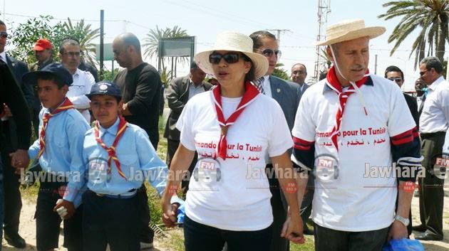 Djerba : Amel Karboul participe à une campagne environnementale