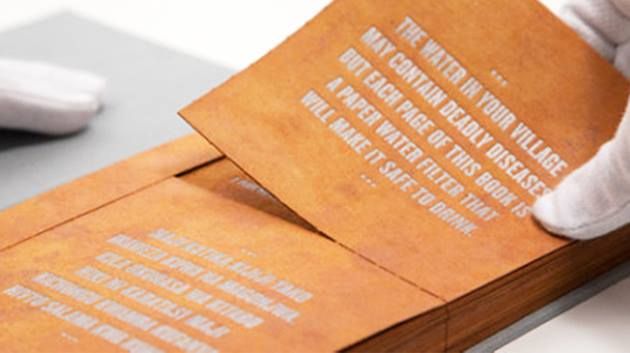 Drinkable book ou le livre à boire, une invention destinée aux populations des pays sous développés