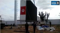 Un nouveau panneau d'affichage de score au stade de Kairouan