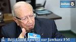 Béji Caïd Essebsi impute la responsabilité de l’échec du dialogue aux partis de la troïka