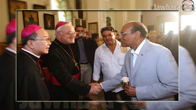 Marzouki assiste à la fête Pentecôte avec les chrétiens orthodoxes de Tunisie
