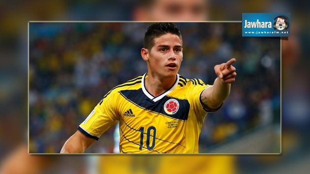 James Rodriguez (Colombie), meilleur buteur de la phase de groupes