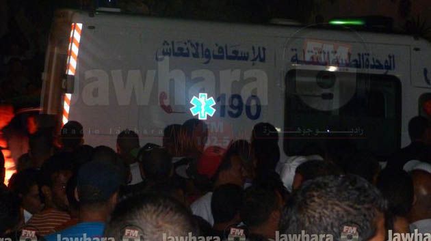 Kasserine : Arrivée des blessés de l'armée à l'hôpital régional