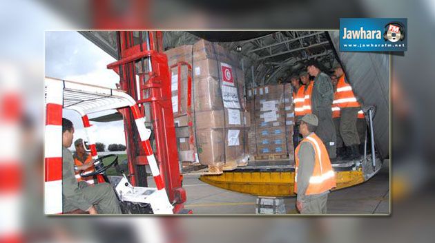 Arrivée en Egypte d'un avion tunisien d’aides humanitaires pour les victimes de Gaza
