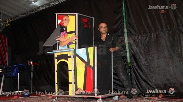 show du magicien Kilian lors du 9ème anniversaire de Jawhara FM à Jinen Khadija
