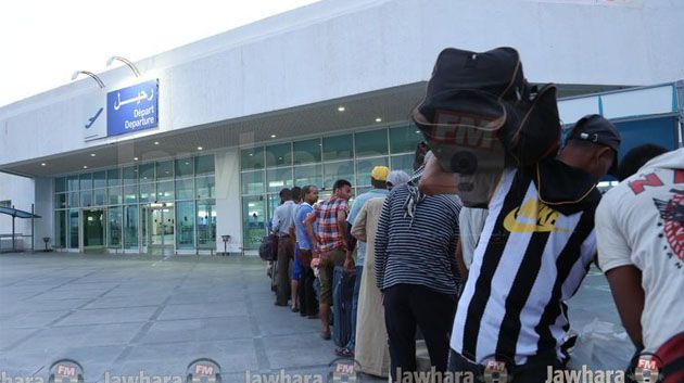 Aéroport de Djerba : Rapatriement des réfugiés Egyptiens