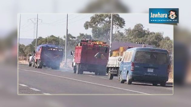 Kairouan : Saisie record de 7 camions de contrebande