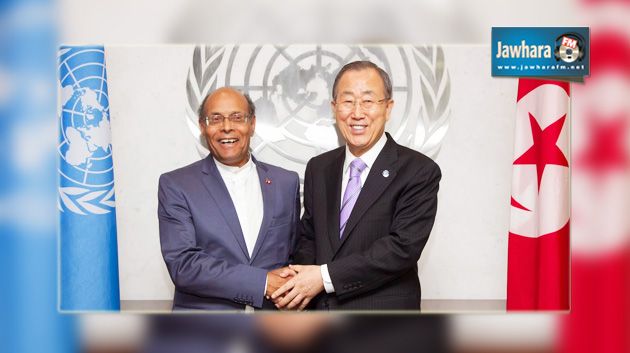 Ban Ki-moon en visite à Tunis