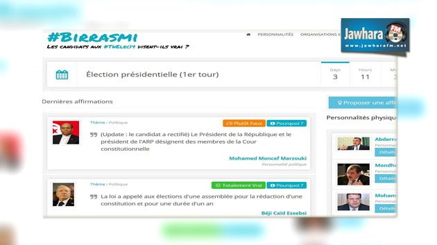 birrasmi.tn : Un site dédié à la vérification de l'authenticité des déclarations politiques