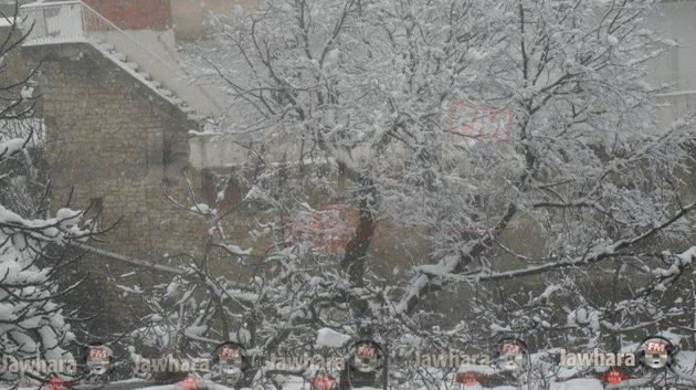 Chute de neige dans la délégation de Makthar