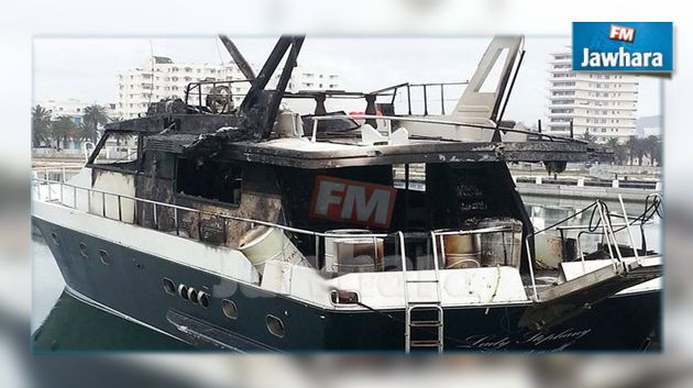 Un yacht prend feu dans la Marina de Bizerte