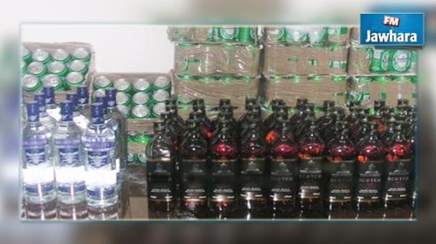 Kasserine : Saisie de 600 boissons alcoolisées importées illégalement d’Algérie