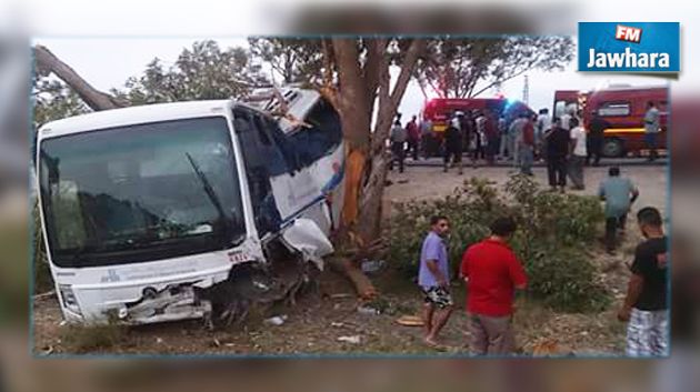 Kasserine : Un accident de la route fait 21 blessés